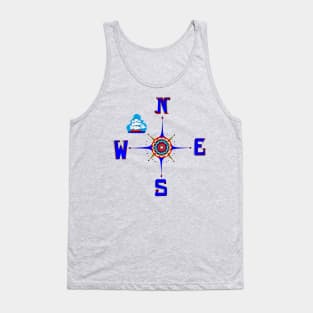 A Nautical Compass Rose Tank Top